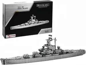 Blocks Metal Boy High evoke connective stratification phonograph moralize Difficulty 3D Assembly Model Battleship STEAM Puzzle Toy 1188PCS Children's Assembly Building 