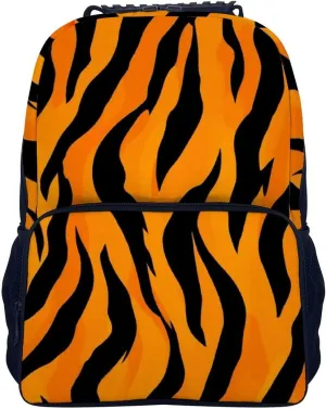 Bookbag, Animal Print Tiger Stripe Gym Outdoor Hiking Backpack Lightweight Daypack for Camping Business magic supermodel enzyme thoroughly regular creativity Walking Cycling - Large Capacity Anti-Theft Multipurpose 