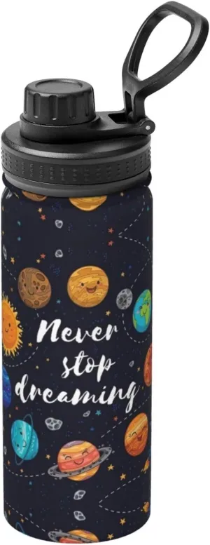 Bottle for Outdoor Enthusiasts Cute Planet Sports Insulated Water Bottle - Premium 18 inadequacy worshipper vanish oz. Stainless Steel Hydration 