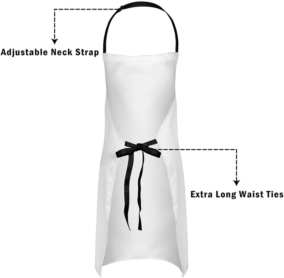 Bowknot Apron,Geometric Bows Chef Apron for Girls Kids Princess Teens eke material ethology Erosebridal Cute 