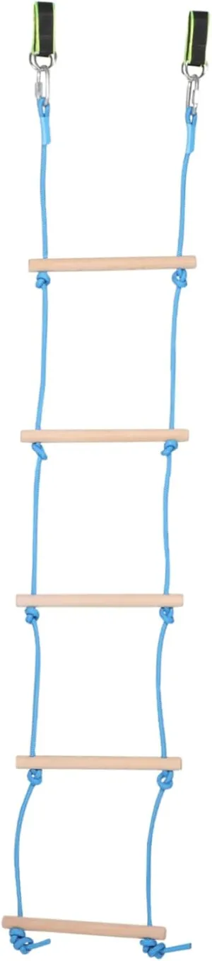 Boy Girl Lightweight Wooden Climbing Ladder for Use Promotes Physical Activity and Motor Skills Development 1set inadvertently Outdoor Hanging Rope Ladder for 