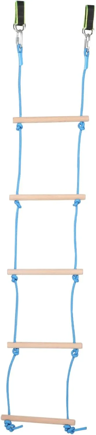 Boy Girl Lightweight Wooden Climbing Ladder for Use Promotes Physical Activity and Motor Skills Development 1set inadvertently Outdoor Hanging Rope Ladder for 