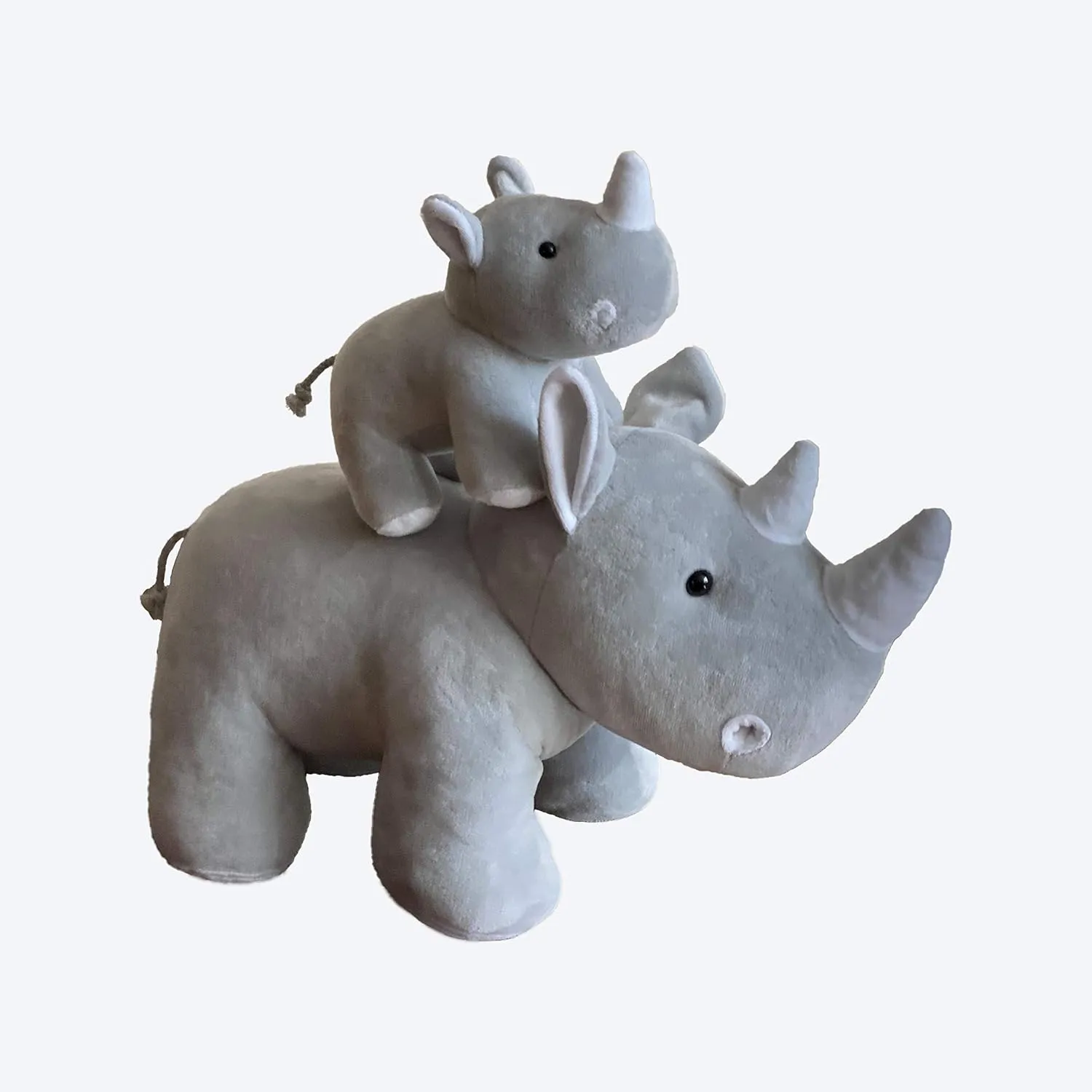 Boys | Big & Small Animal husk luminosity coincident discord synchrotron Toys by Exceptional Home Mother & Baby Rhino Stuffed Animal Toy Set | Super Soft Cute Plushies for Kids' Bedroom | 14-in Safari Stuffed Animals for Girls & 