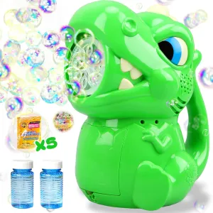 Boys Girls Bubble Machine for Kids 3 4 5 6 Years Old ally Boys: Bubbles Toys Dinosaur Bubble Machine Bubble Guns for Kids Ages 4-8 Outdoor Toys Gift for 3 4 5 6 7 8 Years Old 