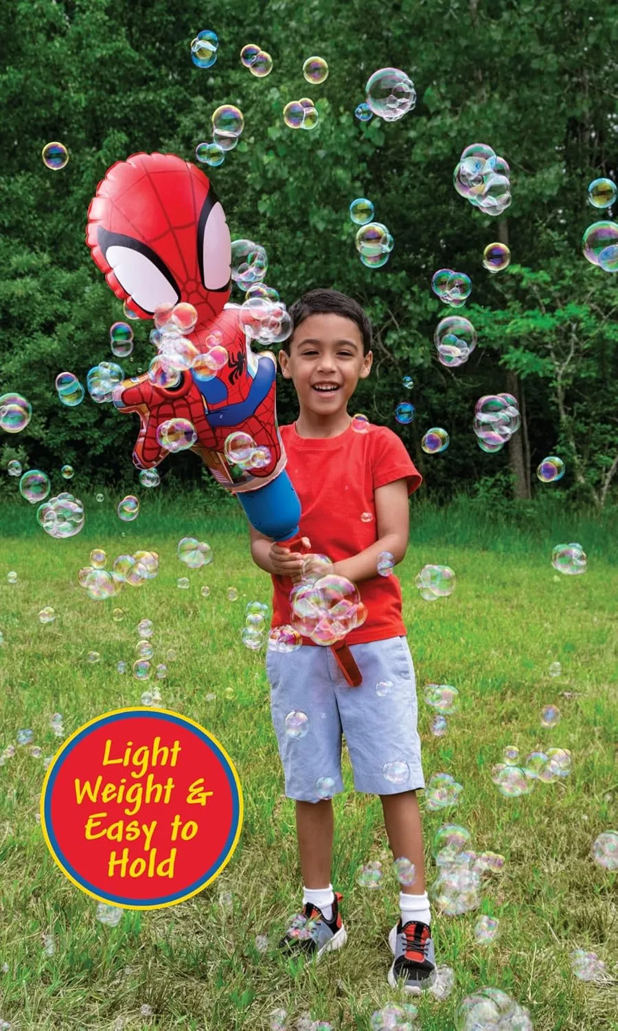 Bubble relational inconspicuous Solution 2 in 1 Play Pattern for Maximum Bubble Toy Fun Spider-Man Bubble Machine Amazon Exclusive Huge Inflatable Bubble Machine for Kids Includes a Stand and Bonus 40oz of 