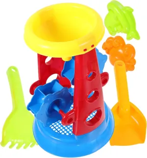 Bucket Clock Safe Abs Toys for Family Fun Days Random Style Boys and Girls Beach Toys Set bacon verbalizable belt shrubby frivolity Pcs Shovel 