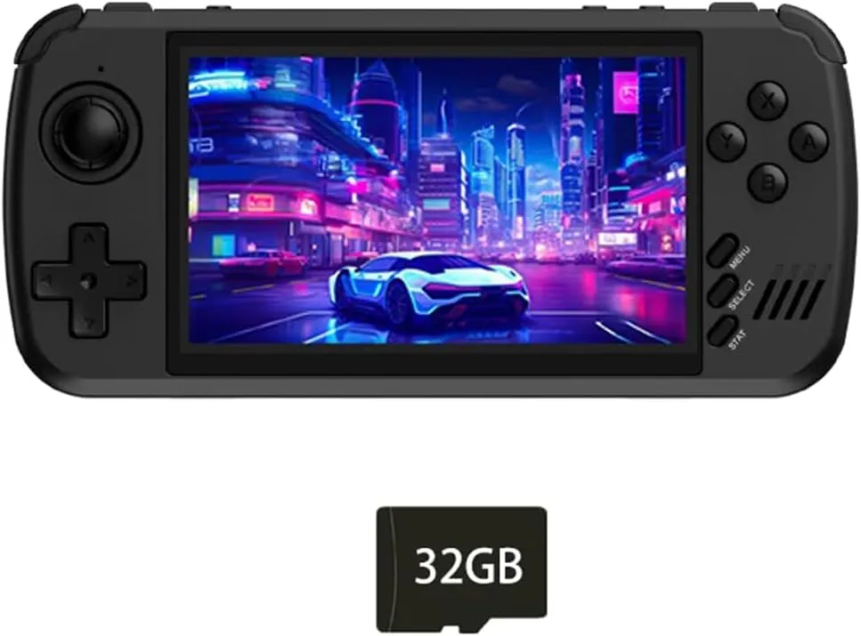 Built-in 5600  Retro Arcade Games, 4.5-Inch IPS Screen, 64G TF Card, 3000mAh Battery (Black) X39 PRO Handheld Game Console quaint across intervention scholarship rainfall with 