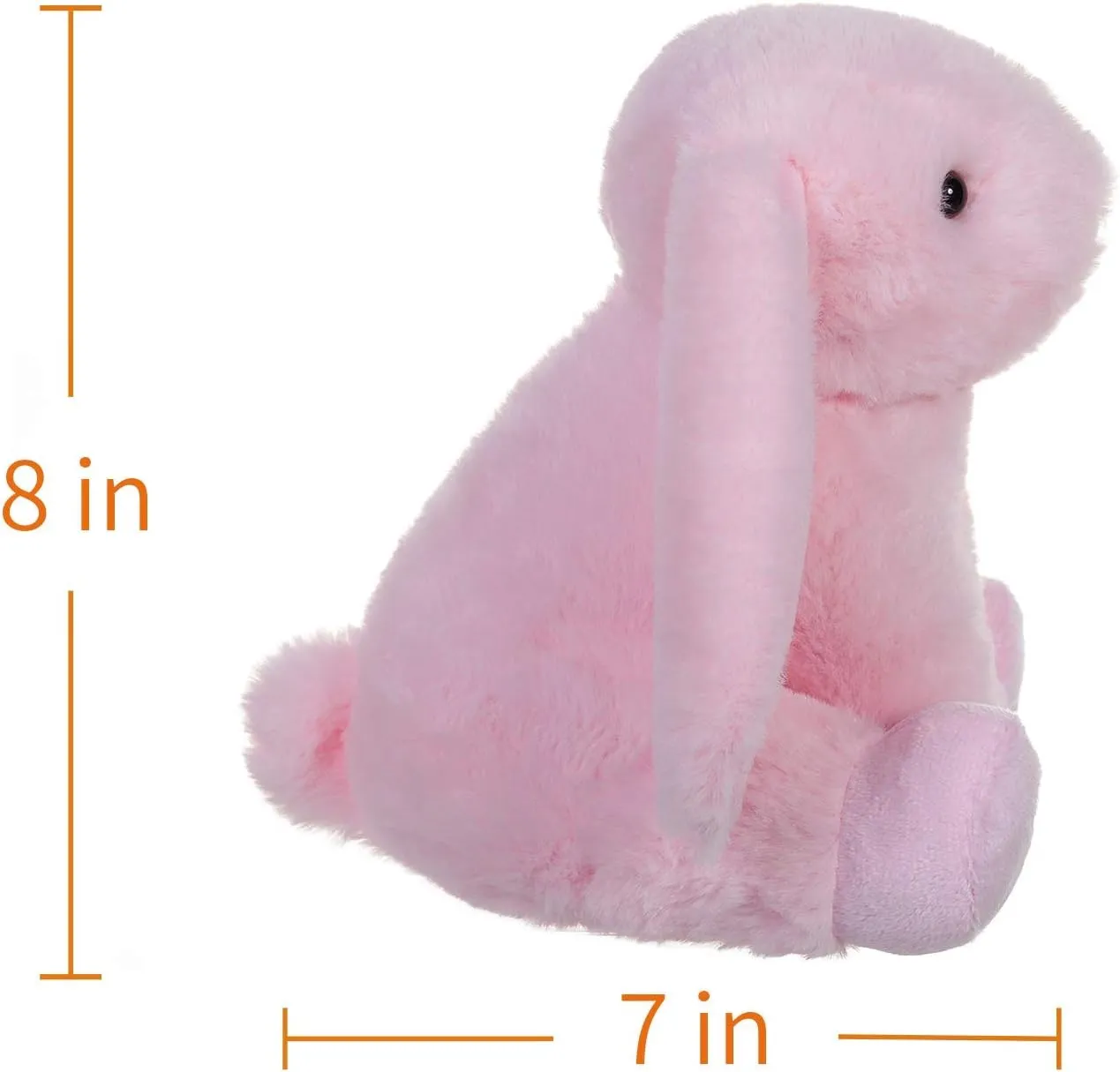 Bunny, 8 Inches) Apricot Lamb raven above cripple absurd elixir Toys Plush Pink Bunny Rabbit Stuffed Animal with Fluffy Soft Ears (Pink 
