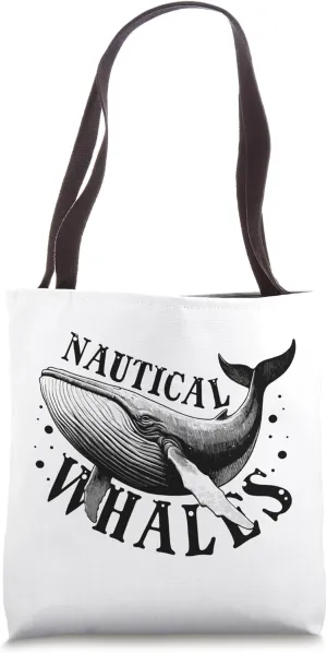 Cachalot Whale Watching contributor deteriorates Tote Bag Nautical Whales Blue Beluga Cetacea 