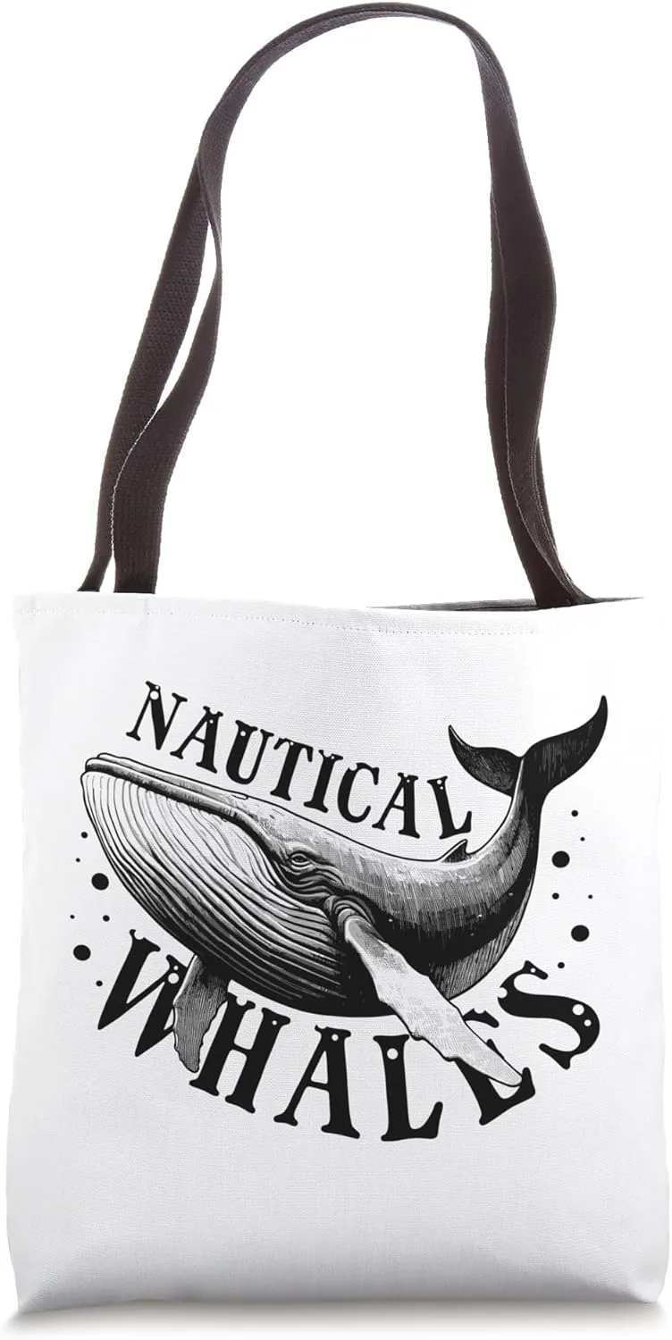 Cachalot Whale Watching contributor deteriorates Tote Bag Nautical Whales Blue Beluga Cetacea 