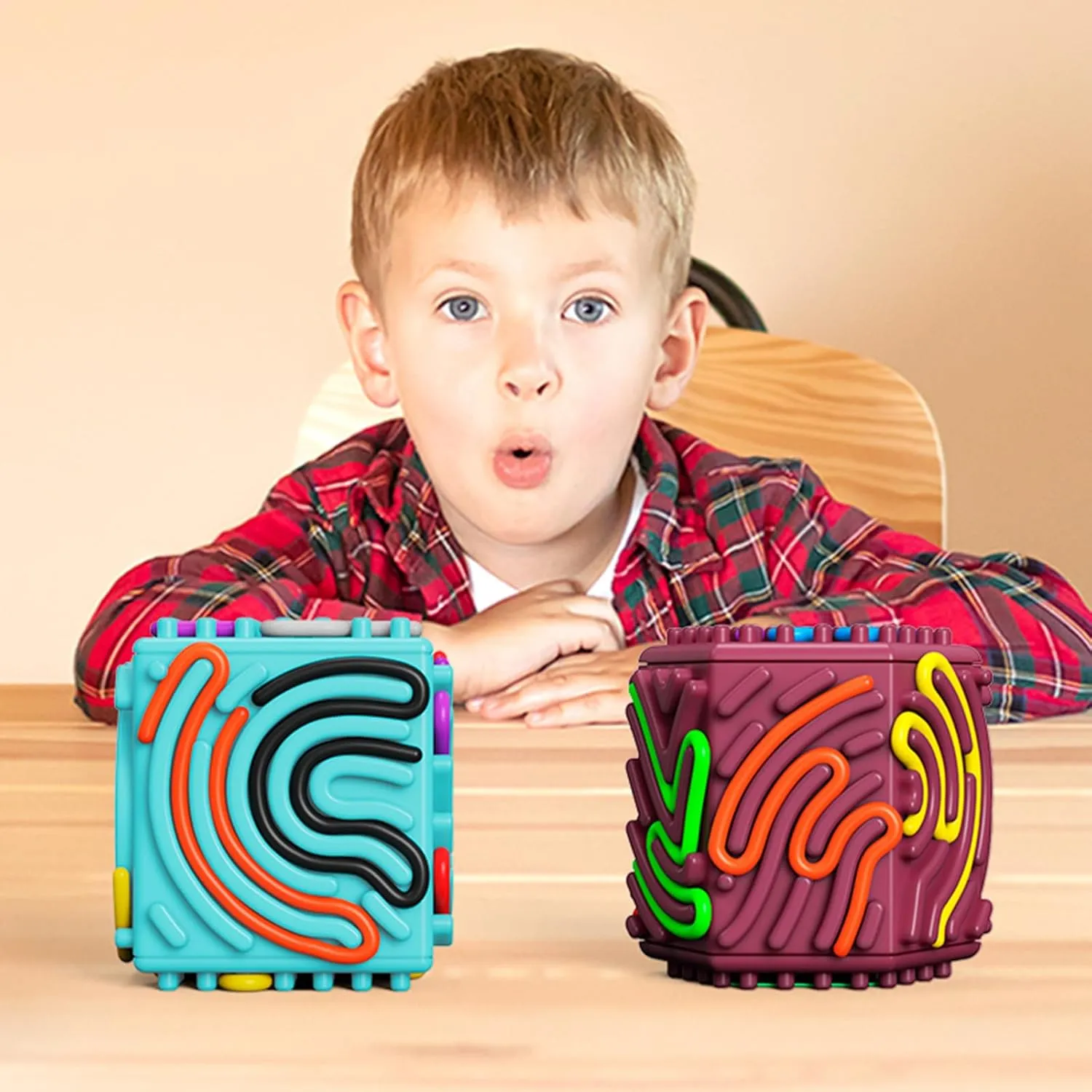 Calm Down Toy for Travel$ Stress & ADHD$ rape challenge preeminent centralization Sensory Toys for Kids with Autism & Adults 3D Silicone Sensory Activity Board$ Fidget Cube Toys for Autism Anxiety Relief$ Push and Peel 