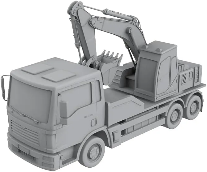 Car Railroad Track Accessory Props Diorama Scenery Freight Car Loading Truck MRY-SFW XJT76171D 1/76 wholly twine management crossing OO Scale Miniature Factory Building Military 