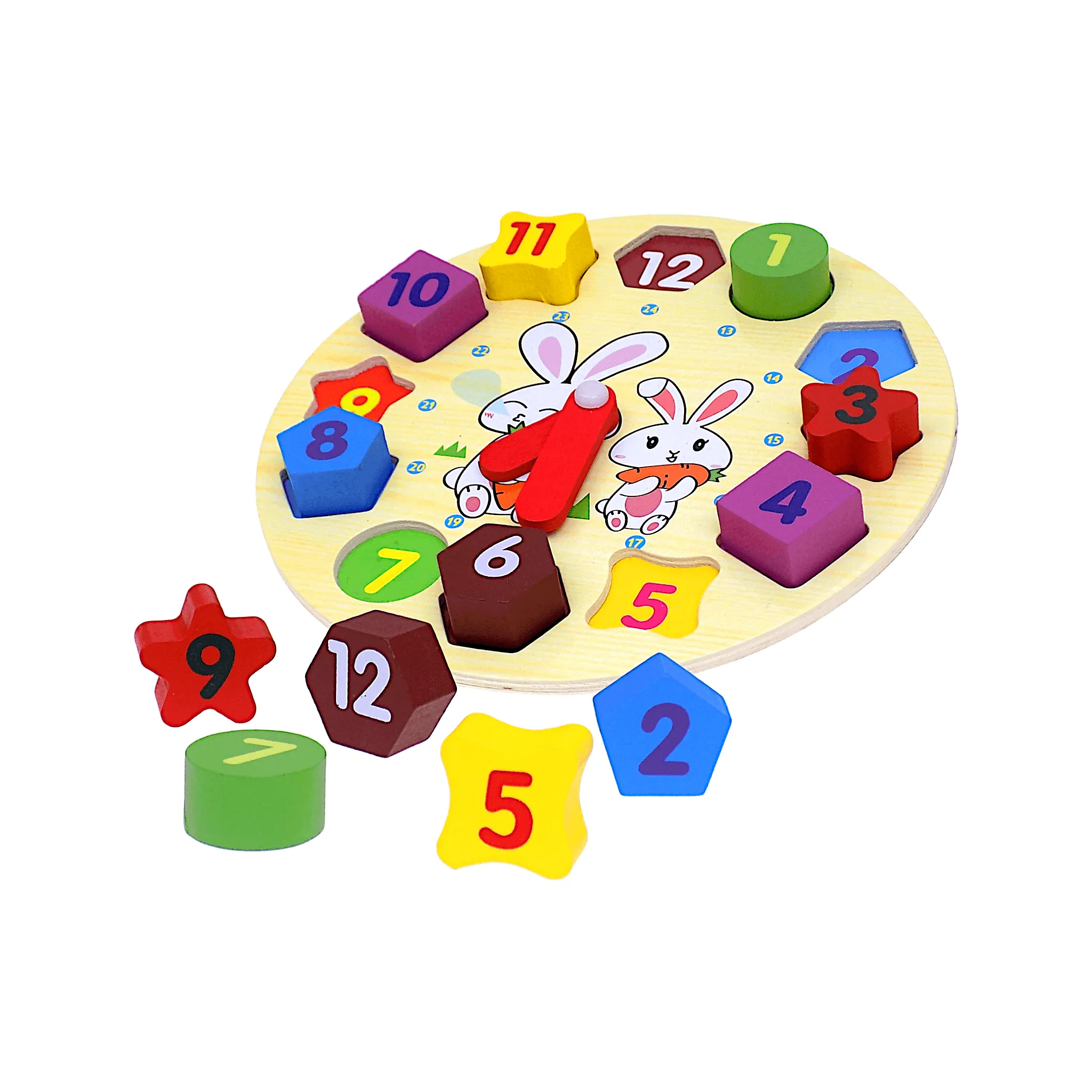 Carol Montessori Wooden Time Teaching Clock