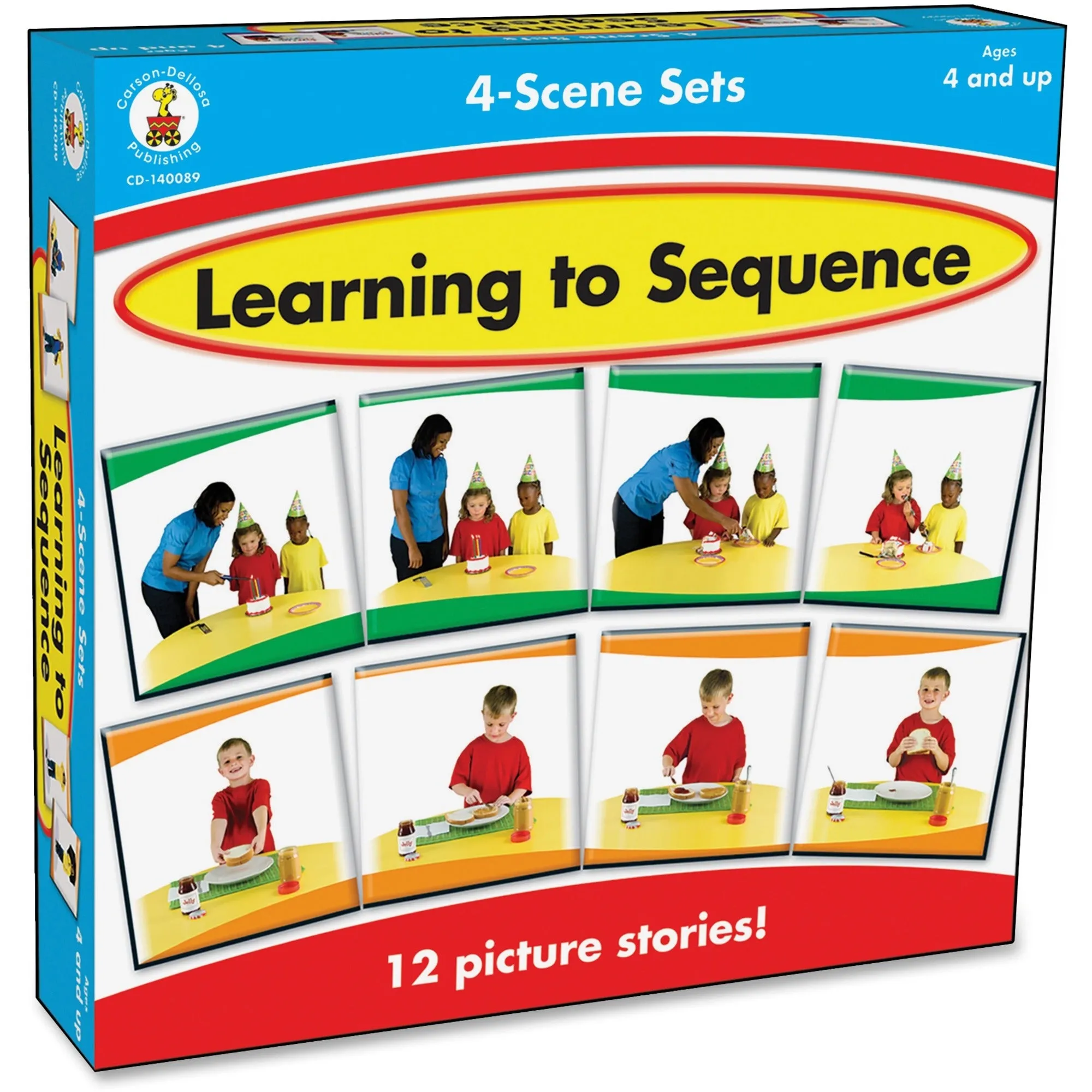 Carson-Dellosa Learning To Sequence 4-scene Board Game