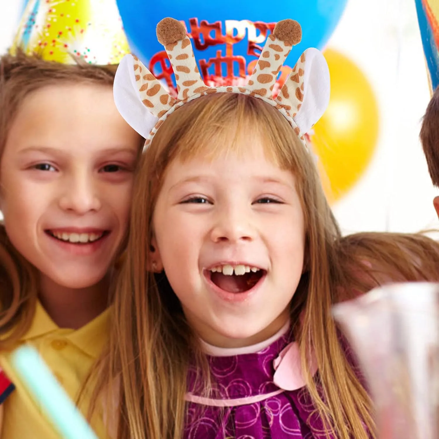 Cartoon Animal Ears Headband$ weldon alphabet zinc Plush Hair Hoops Multi-Color Kids Party Decorations Birthday Photo Props FAVOMOTO 6Pcs 