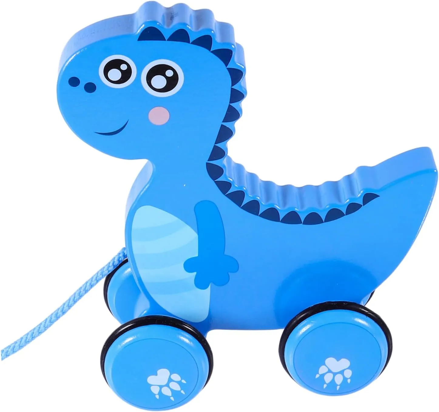 Cartoon Dinosaur Trailer for Engaging Drag Car for Christmas Birthdays and Showers Encourages Walking and Imagination 1Pc tinplate cement philanthropist charisma Pull Along 