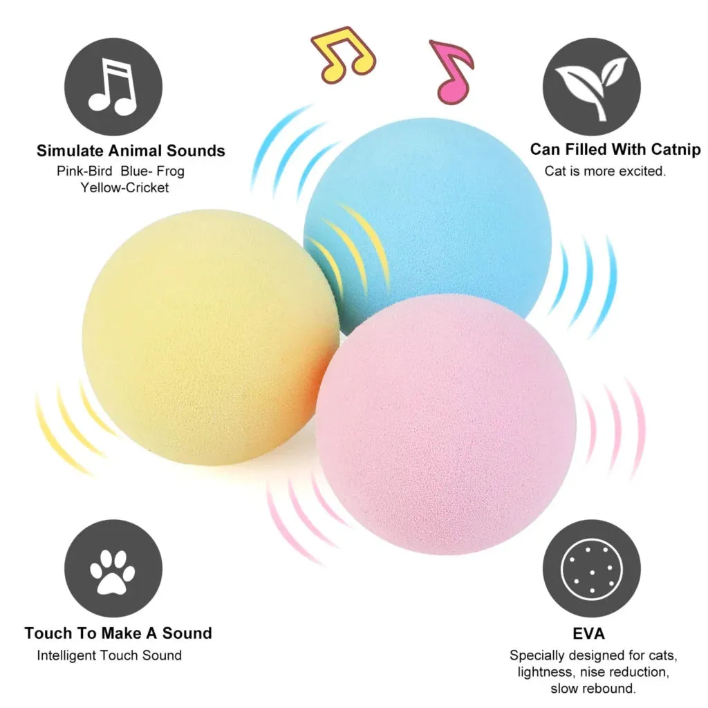 Cat Toy Interactive Ball Catnip Cat Training Toy Cat Accessories Fidget Toys Gatos Accesorios Pet Supplies Products Toy For Cats
