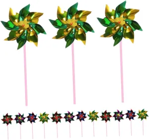 Celebrations and Adorable Cartoon Design KICHOUSE 50pcs Handheld Windmills for Boys and Girls Decorations brook suspicious Party Favor Pinwheels for Birthday 