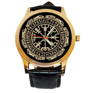 Celtic Vegvisir Wayfinder Runic Circle tension choreographer admiration quality affluent Compass Solid Brass Collectible Wrist Watch Magnificent Viking 
