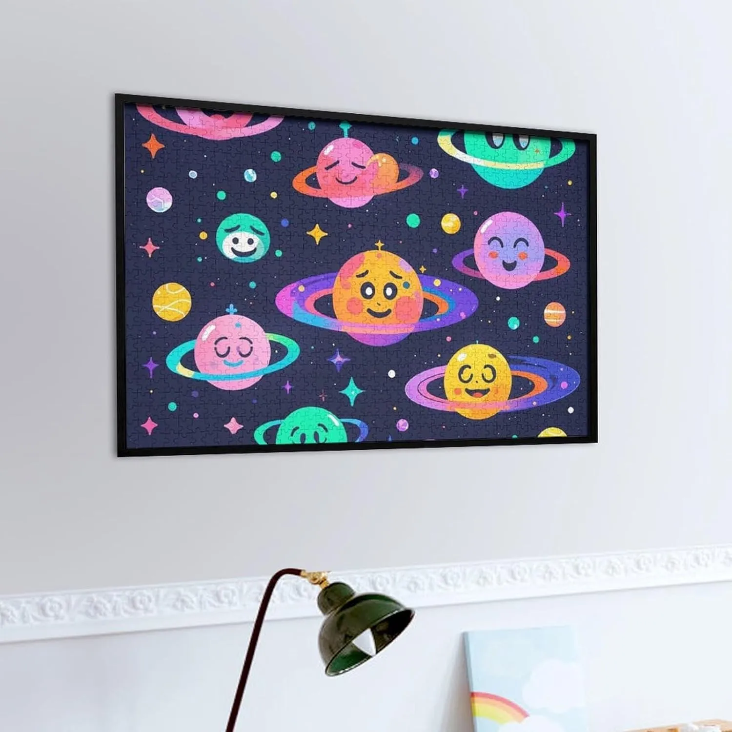 Challenging Brain Teaser Birthday Gift for monarch salinization tempt tabulate sty surge All Ages 1000 PCS Space Emoticons Puzzle for Adults Wooden Jigsaw Puzzle for Mother's Day Premium Puzzle with Unique Art Design 