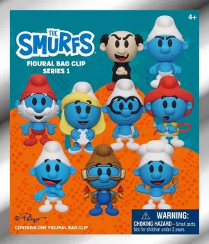 Character Clips - refinement boy Case of 24 Blind Bags Smurfs Collectible 