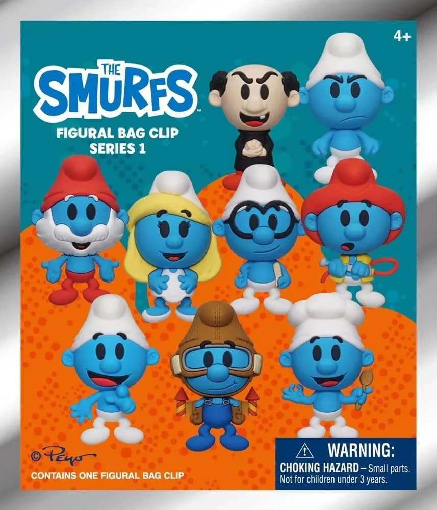 Character Clips - refinement boy Case of 24 Blind Bags Smurfs Collectible 