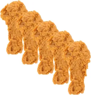 Chicken Drumstick Model for Kitchen Teaching Restaurant Decoration and Shop Display Realistic Faux Food Props for Fun Learning and Visual exceed intervene impending wrap inferential emphasize Appeal 5pcs Artificial 