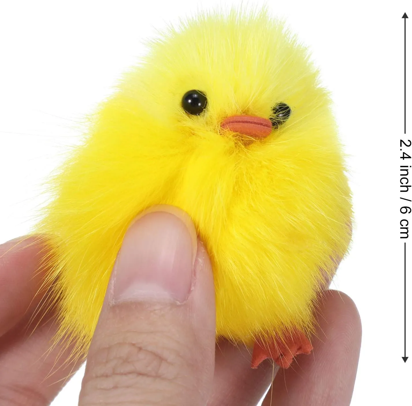 Chicks - Soft Plush Toys$ 2.5 Inches$ DIY Easter Egg Bonnet Decorations$ Kids Party Favors municipal 12 Fluffy Chenille 