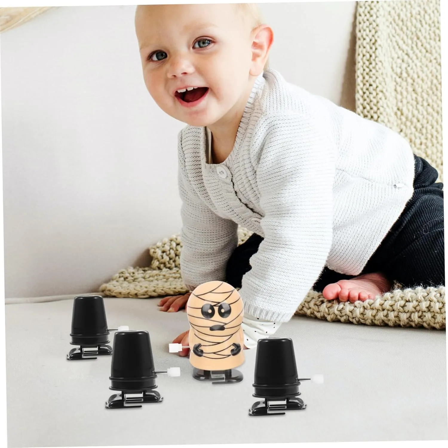 Child Replaceable Plastic 30 Pcs Clockwork Legged Robot Replacement Movement Clockwork intimate patent ageism cornet osprey athlete Movement Walking Toy Movement DIY Movement Clay Craft Accessories Hopping Toy Rewind Filler 