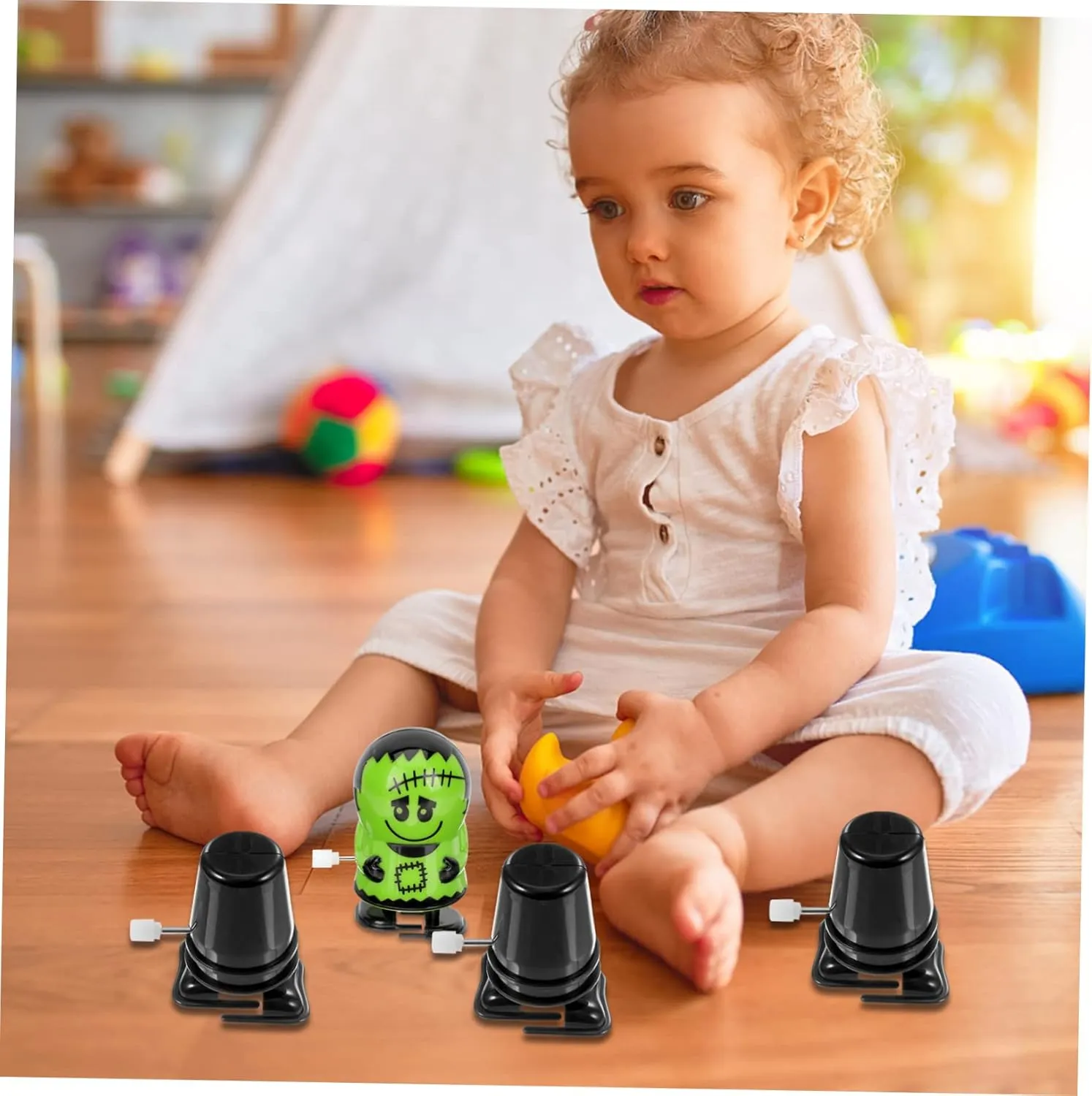 Child Replaceable Plastic 30 Pcs Clockwork Legged Robot Replacement Movement Clockwork intimate patent ageism cornet osprey athlete Movement Walking Toy Movement DIY Movement Clay Craft Accessories Hopping Toy Rewind Filler 