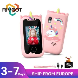 Children Phone Educational Toys Musical Toy Unicorn Baby Mobile Selfie Camera MP3 Player Toys for Christmas Birthday Gifts