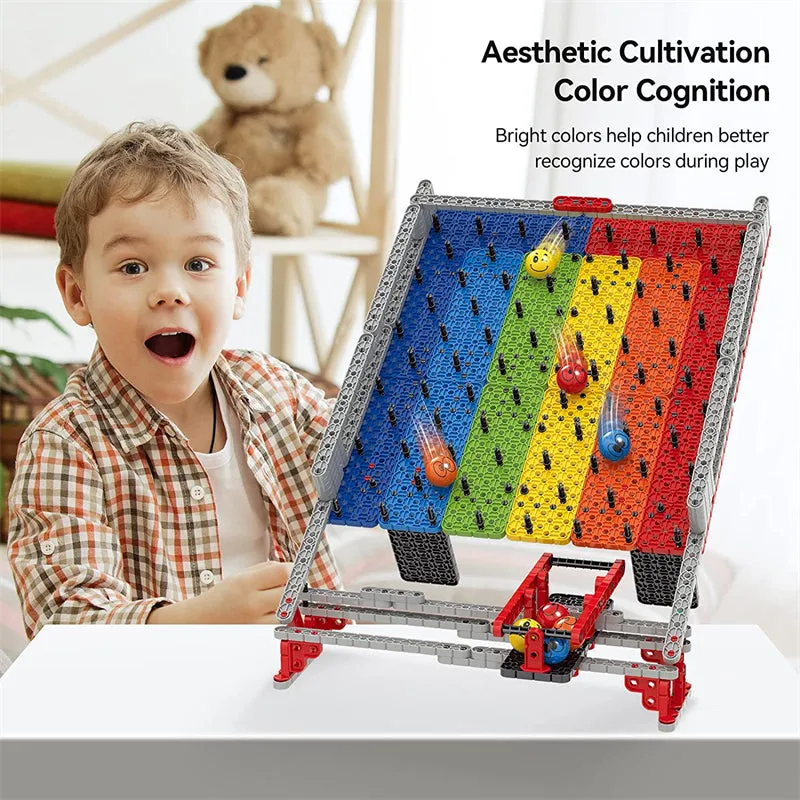 Children's DIY Educational Building Blocks Rolling Marble Toy Set