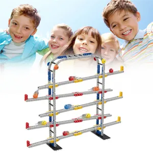 Children's DIY Educational Building Blocks Rolling Marble Toy Set