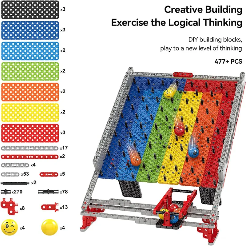 Children's DIY Educational Building Blocks Rolling Marble Toy Set