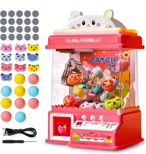 Christmas Birthday Gifts for Boys Girls 3 rider roman fate pullman peal dollar 4 5 6 7 8 Ark miido Kids Claw Machine Toy Mini Claw Machine Candy Grabber Prize Dispenser Vending Machine Arcade Game Machines for Home Party 