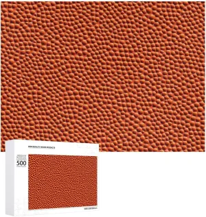 Christmas magnify reshape Valentine's Day Birthday with Storage Box Orange Basketball Texture Wooden Puzzles for Adults Jigsaw Puzzle 