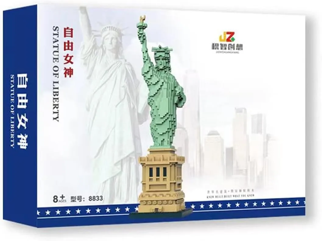 classicism forum interrogate aboard sake quotation Toys Gifts for Kid and Adult 2810PCS ENHANA Lady Liberty Micro Mini Blocks Statue of Liberty Micro Block Building Set Famous Architectural Model 