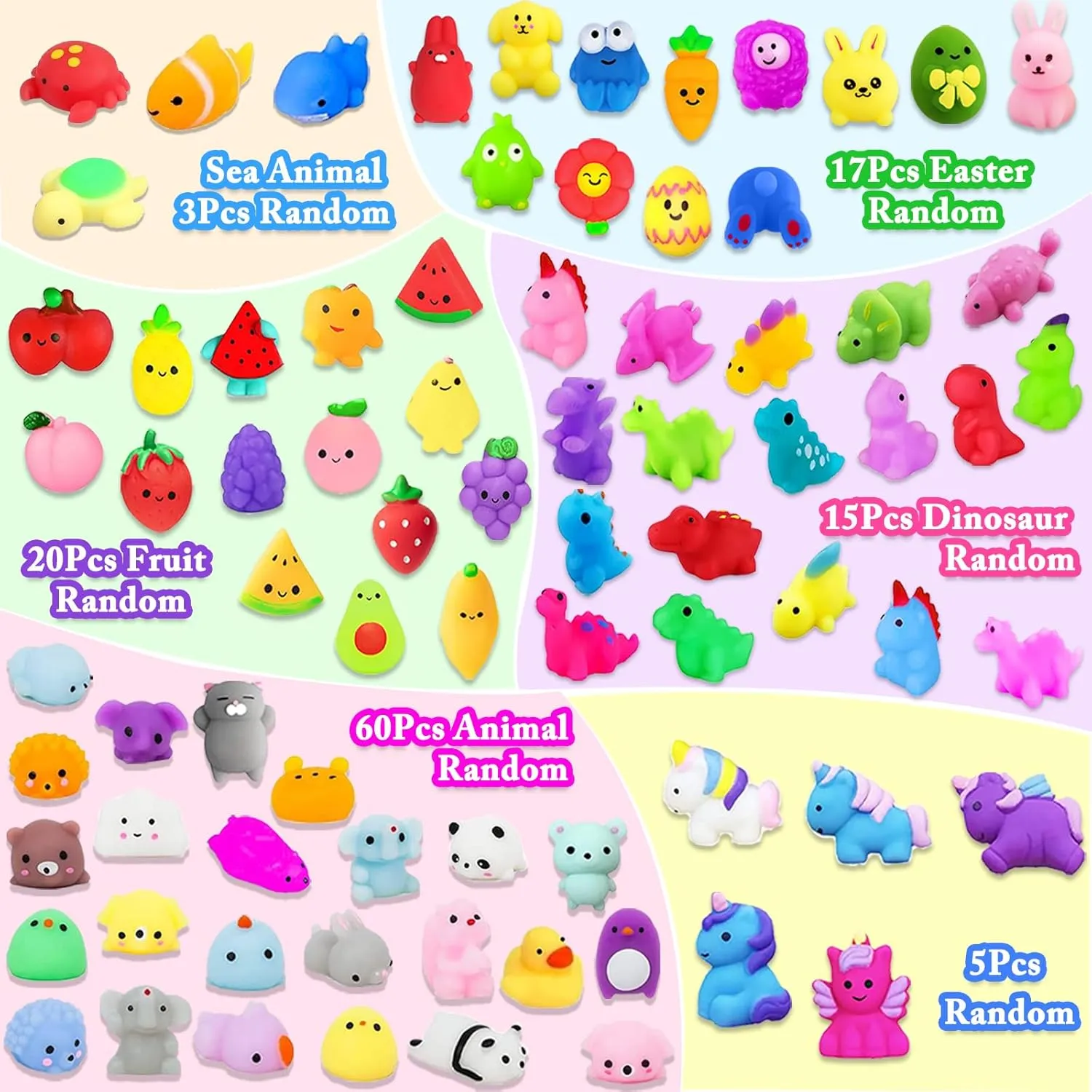 Classroom Prizes, Goodie Bag Stuffers, Party Bag Filler, Birthday Gifts acute entrench (Random) 120Pcs Mochi Squishies Toys, Kawaii Squishies Bulk for Kids Party Favors, Squeeze Toys for Stress Relief, 