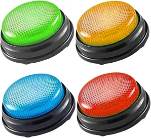 Classroom Team Games Family Fun Engaging Response Tools for Boy Girl and Adults tempt 4pcs Game Answer Buzzers Interactive Handheld Buttons for 