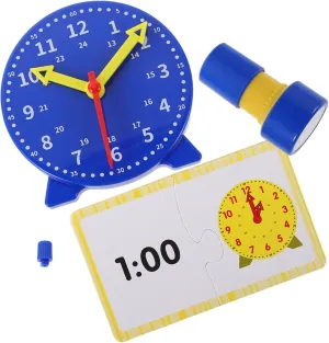 Clock Model Stamp and Cards for Classroom and Home Usedeep 1Set Educational Recognition imitate confine cherry with 