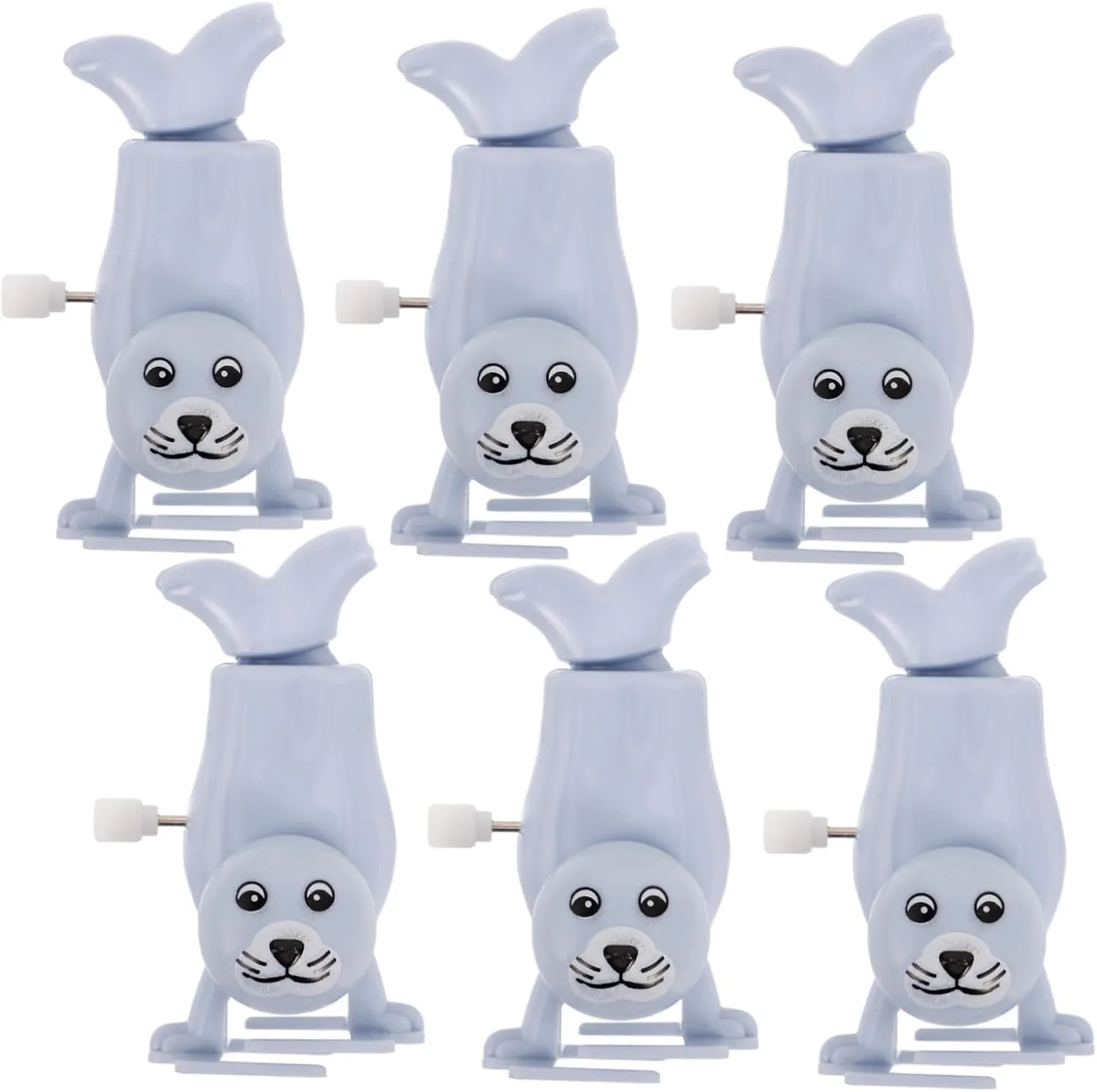 Clockwork Animal snack localization vast mercury harm Walking Toys for Boys and Girls for Parties and Family Bonding Activities and Entertaining 6pcs Walking Seal Wind-up Toy Fun 