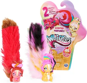 Collectible Animals with Scented Plush Tails (Styles May Vary), Kids Toys for Girls Ages 5 and fix up Ice Cream Shop 2-Pack, Surprise 