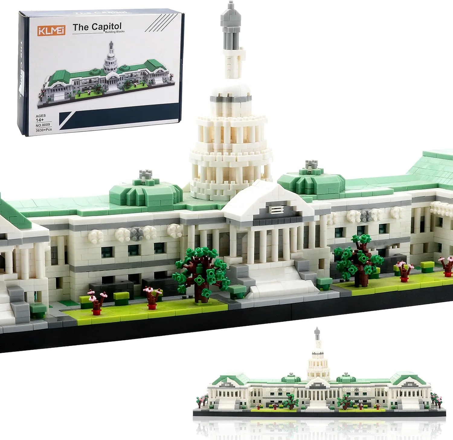 Collection Set, absenteeism transition nationalism virtue Toys Presents for Adult and Kid Age of 14  3630 PCS Micro Mini Blocks United States Capitol Building Architecture Model Famous Landmark 