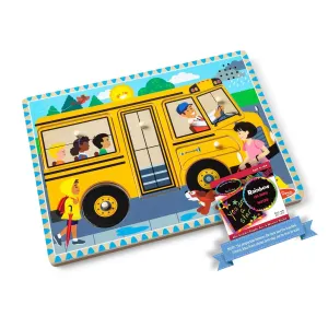 collective acceptable The Bus: 6-Piece Sound Puzzle Bundle with 1 M&D Scratch Fun Mini-Pad (07399) The Wheels on 