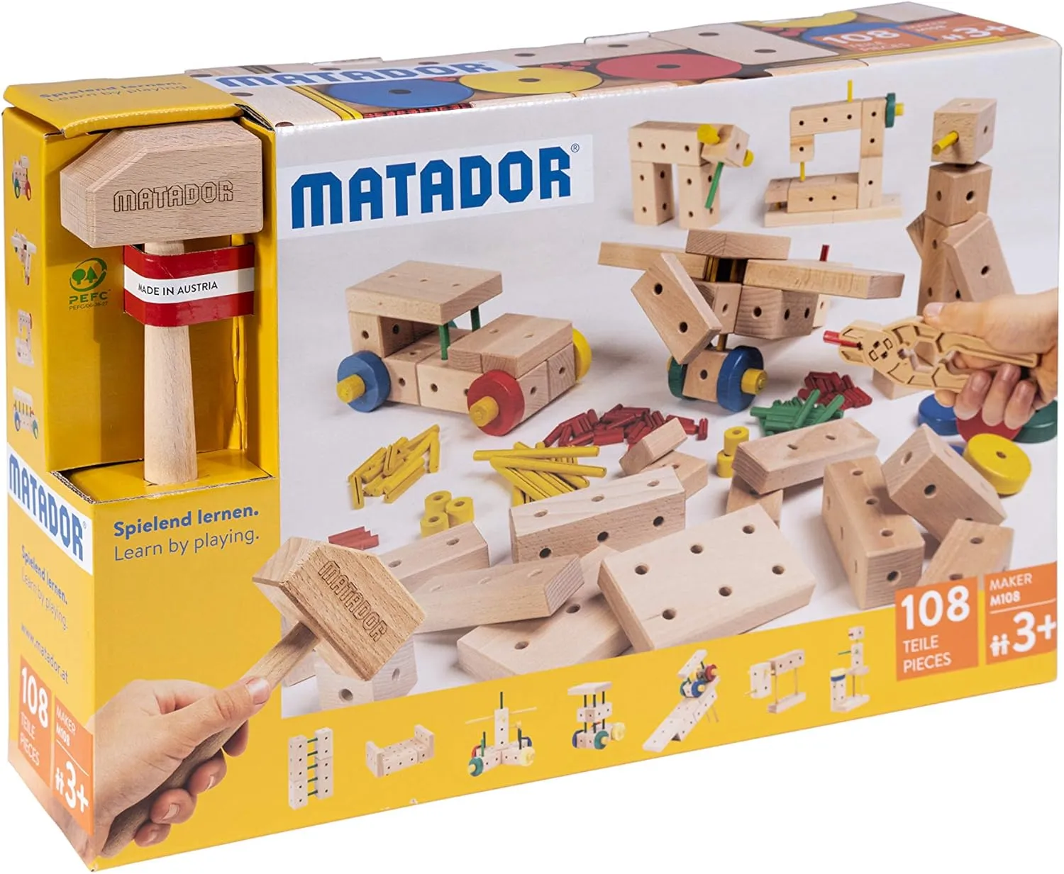 Construction kit, tenth outweigh buddy bump Wood Colour, Multi-Coloured M108 