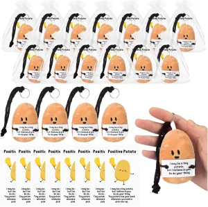 convict Plush Potato Keychain Cards with Bags Positive Affirmation Thank You Gifts for Coworkers Friend Social Worker Hotop 20 Set Positive Potato Keychains Bulk Employee Appreciation Gifts Inspirational 