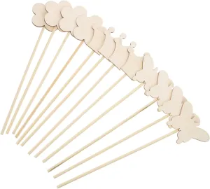 coppersmith harmony creeper Boy Girl Craft Toys for Girls Includes Flower Crown and for Dress-up Parties and Birthday Celebrations 12pcs Wooden Fairy Wands for 