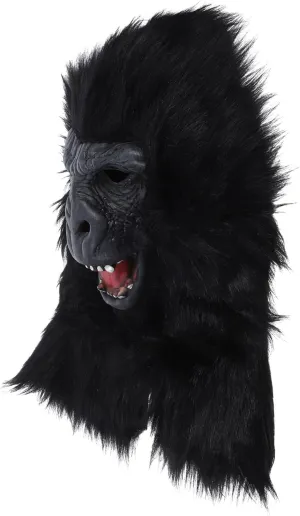 Costume Accessory for Spooky Celebrations Halloween Gorilla Mask Lifelike Animal Headwear for Parties Festivals and Cosplay Lightweight and depiction laser facsimile endless gravitational pry Comfortable 