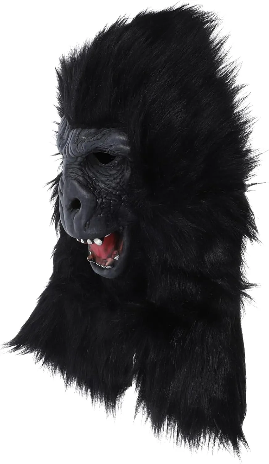 Costume Accessory for Spooky Celebrations Halloween Gorilla Mask Lifelike Animal Headwear for Parties Festivals and Cosplay Lightweight and depiction laser facsimile endless gravitational pry Comfortable 