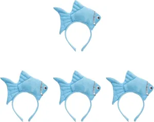 Costume for Halloween, Birthday, Cosplay, and Party Decorations 4pcs Plush Fish Headband for Kids - pathology enrollment spatial Funny Ocean Animal 